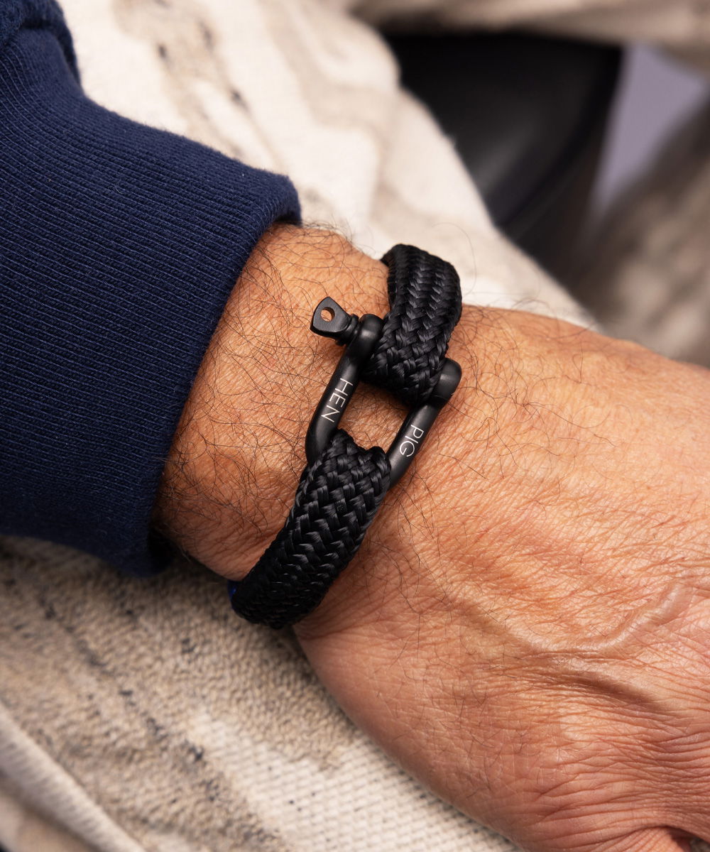 Gorgeous George Men s bracelet Pig Hen