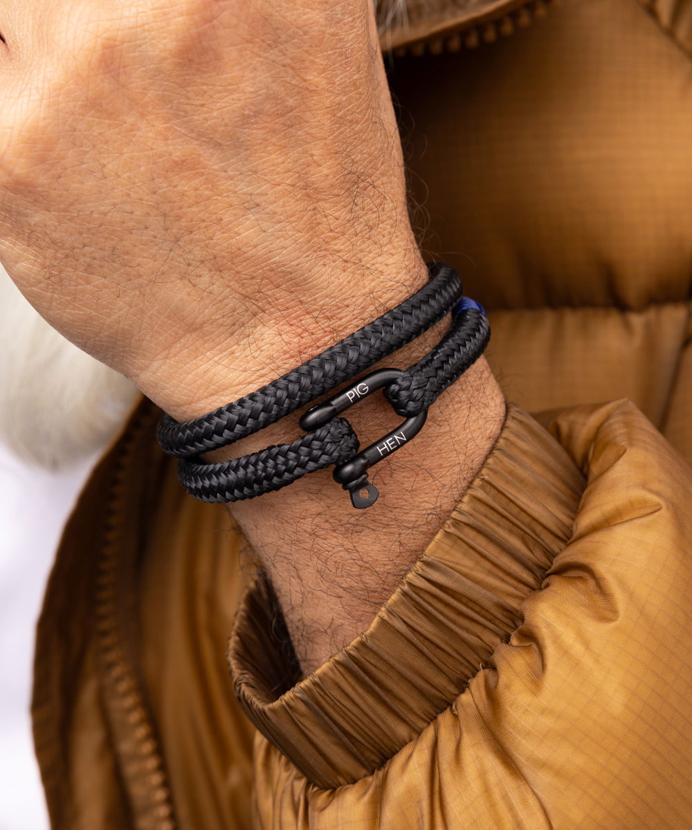 Pig and hen bracelet sale store