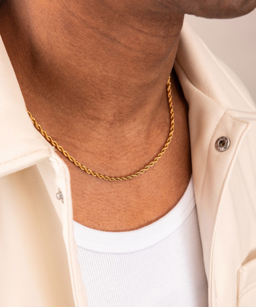 Mens twisted gold chain new arrivals