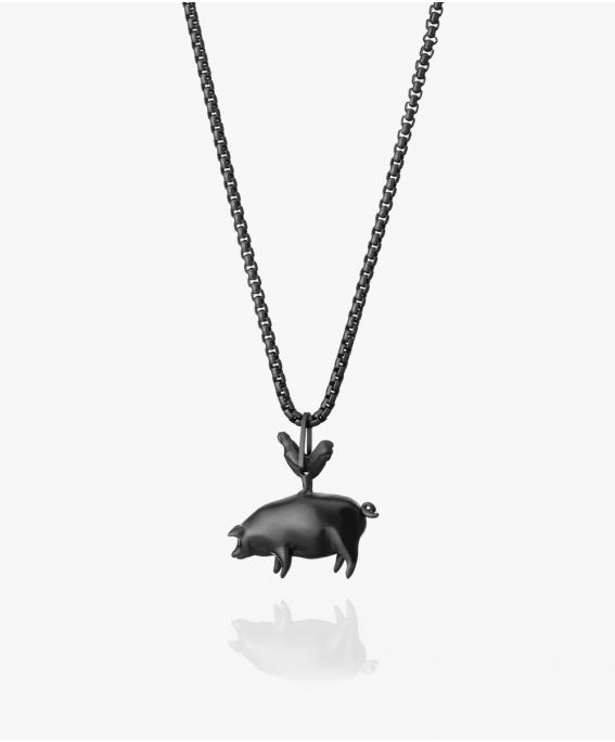 Black colour necklace deals