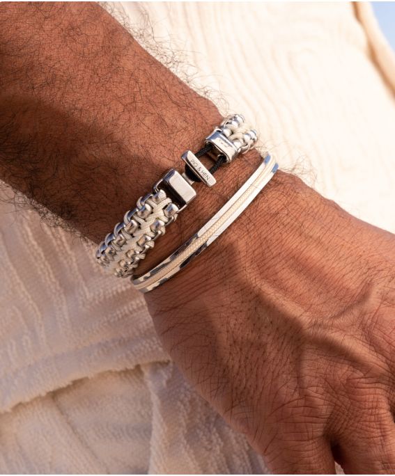 Catena Venetian DBL Cream | Silver M (18cm)