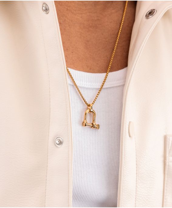 D-shackle Necklace Gold One-Size (60cm)