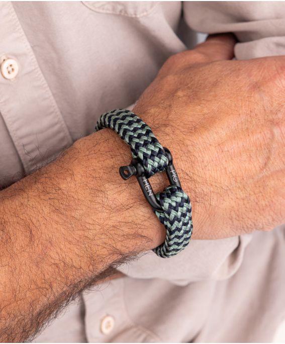 Gorgeous George Navy - Atlas Green | Black S/M (17cm)