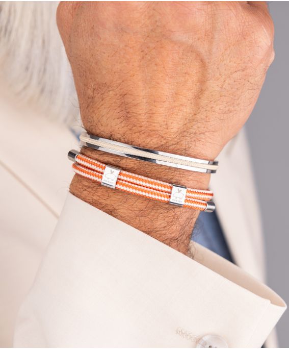 Little Lewis DBL Cream - Salmon Orange | Silver S 15-17cm