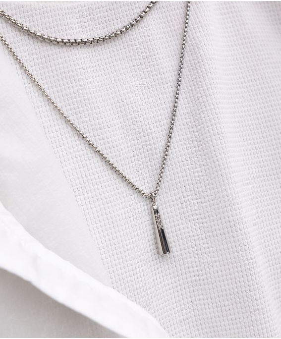 Amsterdammertje Necklace Silver One-Size (60cm)