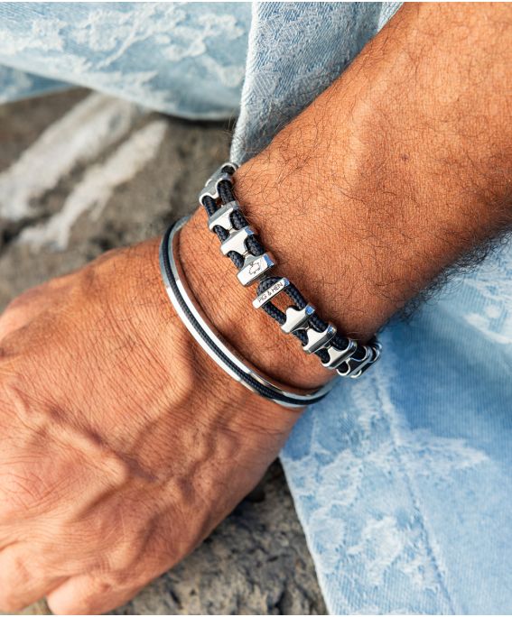 Bold Bob Navy | Silver M (18cm)