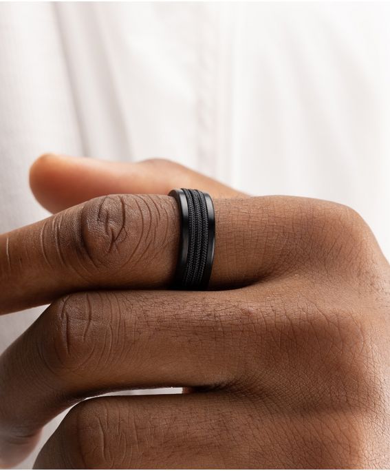 Navarch 8mm Wrap Ring Black | Black 69/22mm