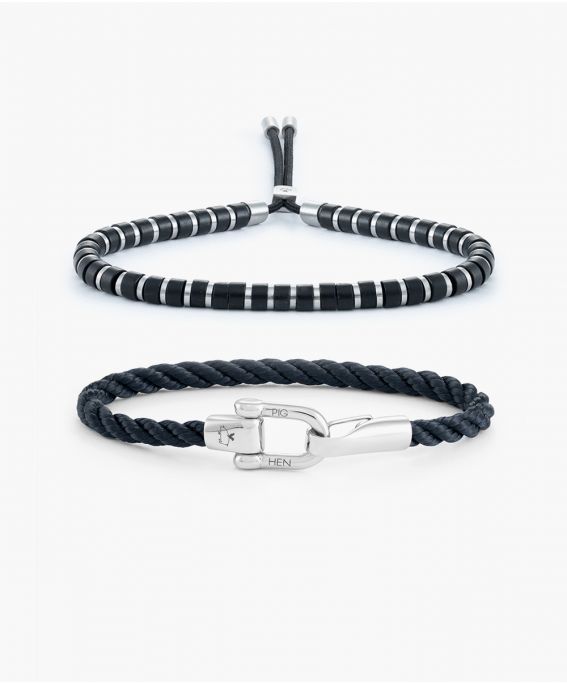 Brontide 4 Black Agate & Lobster Larry Navy Set