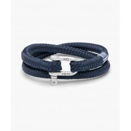 Pig & Hen Bracelet Bold Bob Ocean Blue | Silver M (18cm)