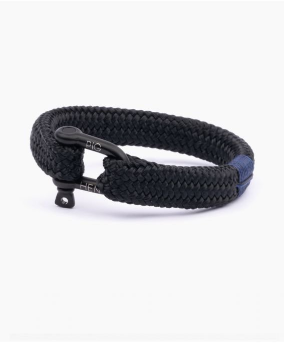 Gray Cotton Rope Bracelet with Adjustable Screw Clasp, Gio